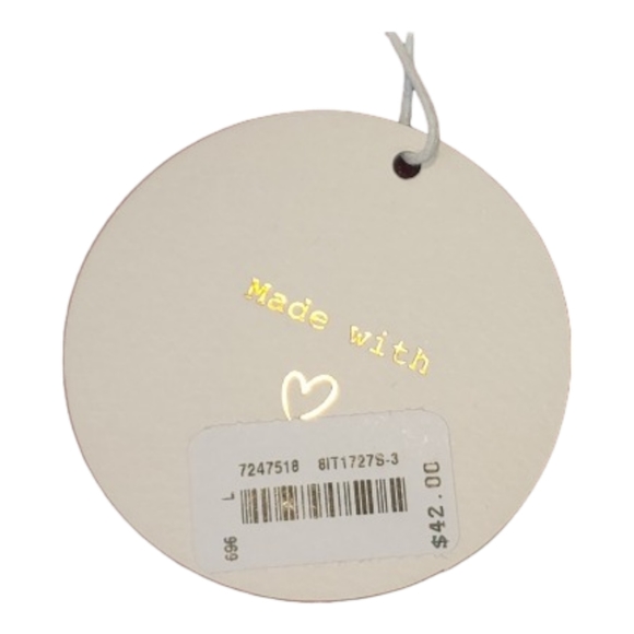 NWT Women's Wild Honey Wine Velvet, Long Sleeve Crop Top Size: L - Picture 9 of 9